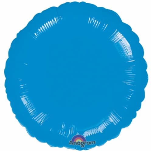 Anagram Round Balloon - Blue Perspective: front