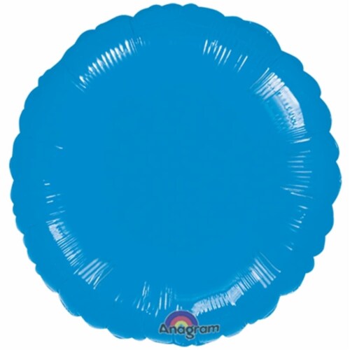 Anagram Round Balloon - Blue Perspective: front