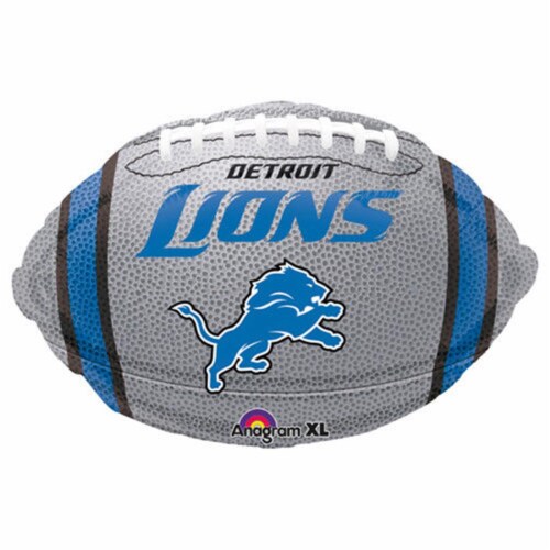 Anagram 74537 Detroit Lions Junior Shape Foil Balloon Perspective: front