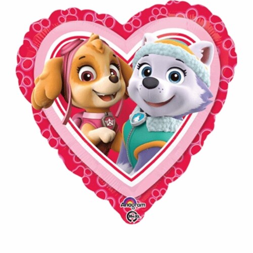Loftus International A3-4302 18 in. Paw Patrol Love-Girl Balloon Perspective: front