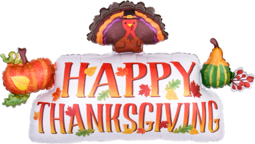 Anagram Thanksgiving Banner Balloon Perspective: front