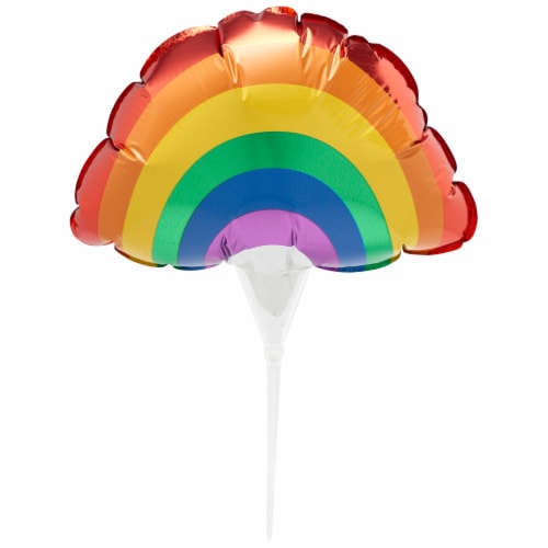 DecoPac Anagram Rainbow Cake Pic Perspective: front
