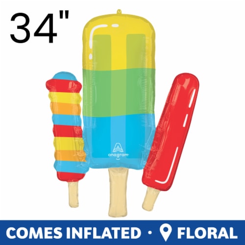 Splish Splash Pool Party Oversized HELIUM FILLED BALLOON Perspective: front