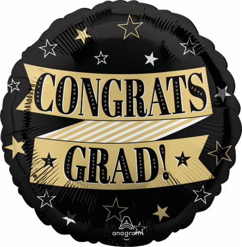 Congrats to the Grad Helium Filled Balloon Perspective: front