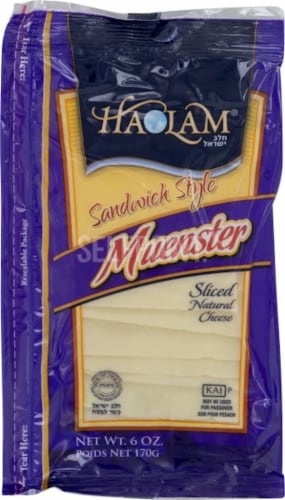 Haolam® Sandwich Style Muenster Cheese Slices Perspective: front