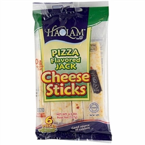 Haolam® Pizza Flavored Jack Cheese Sticks Perspective: front