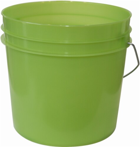 Argee 1-Gallon Plastic Pail - Translucent Green Perspective: front