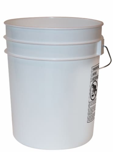 Argee Food Safe Bucket - White Perspective: front