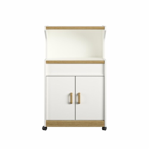 Ameriwood home reggie microwave cart with shelf deals