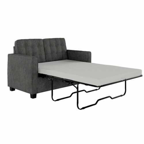 Signature Sleep Alvaro Loveseat Sleeper Sofa with Memory Foam in Grey