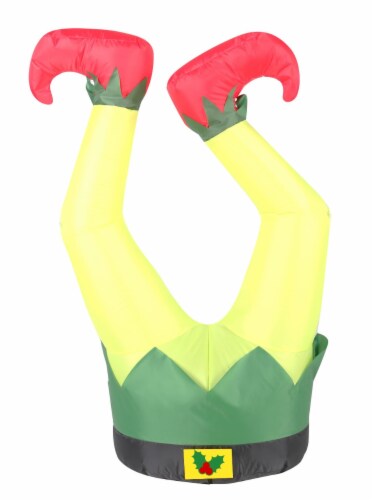 Occasions 3.5' Inflatable Elf Legs Christmas Decoration Perspective: front