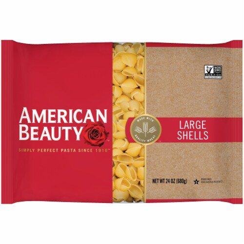 American Beauty Large Shells Pasta Perspective: front