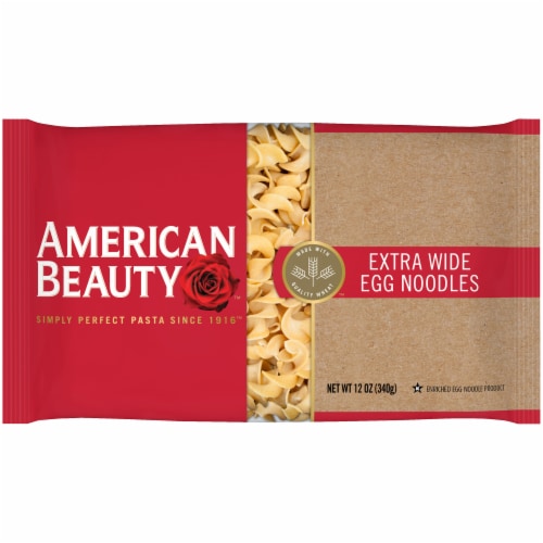 American Beauty Extra Wide Egg Noodles Perspective: front