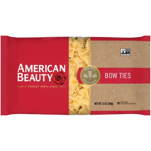 American Beauty Bow Ties Pasta Perspective: front