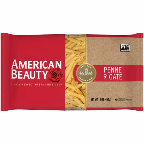 American Beauty Penne Rigate Pasta Noodles Perspective: front