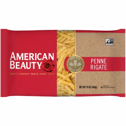 American Beauty Penne Rigate Pasta Noodles Perspective: front