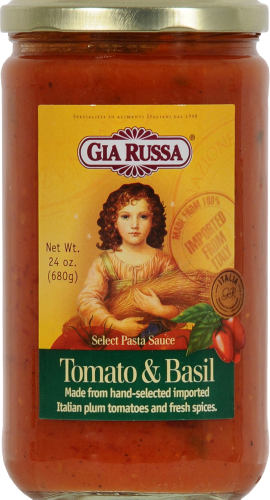Gia Russa Tomato Basil Pasta Sauce Perspective: front