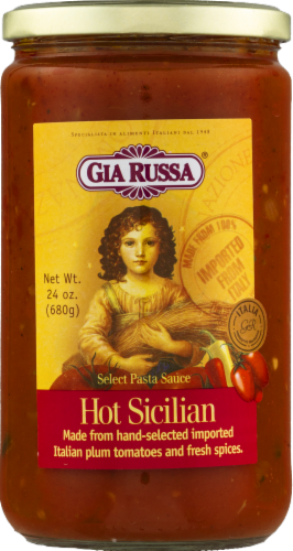 Gia Russa Hot Sicilian Pasta Sauce Perspective: front