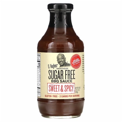 G Hughes® Sugar Free Sweet & Spicy BBQ Sauce Perspective: front