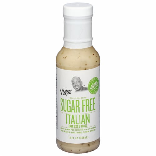  G Hughes Sugar Free Italian Dressing - Sugar Free Salad  Dressings, Keto Salad Dressings, Gluten Free Italian Salad Dressing,  Sugar-Free Italian, Condiments & Salad Dressings - 12 Oz (3-Pack) 