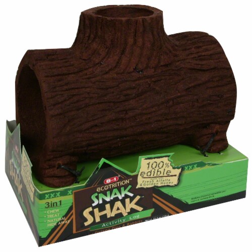8-in-1 Ecotrition Snak Shak Activity Log For Guinea Pigs and Rabbits Perspective: front