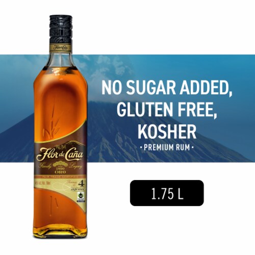 Flor de Cana 4 Anejo Oro Rum Perspective: front