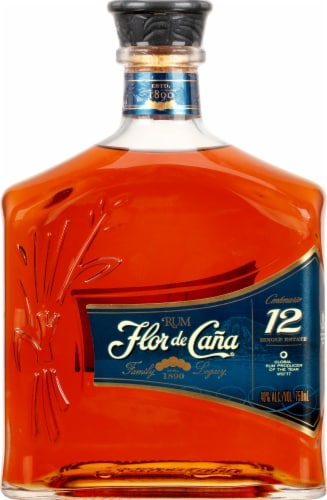 Flor de Cana® 12 Centenario Ultra-Premium Rum Perspective: front