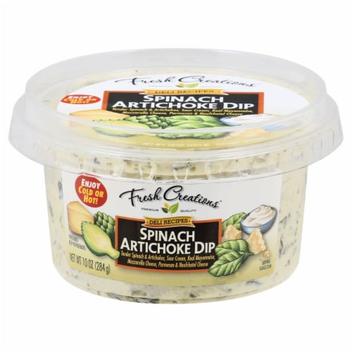 Fresh Creations™ Spinach Artichoke Dip Perspective: front
