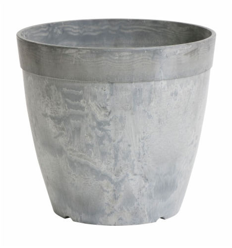 Round Dolce Pot - Gray Perspective: front