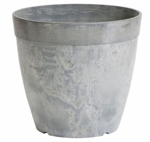 Novelty Manufacturing Co 8 Inch Round Dolce Pot - Gray Perspective: front