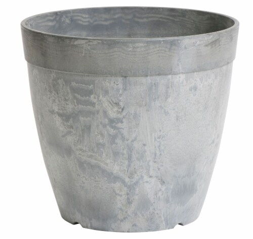Novelty Manufacturing Co 8 Inch Round Dolce Pot - Gray Perspective: front