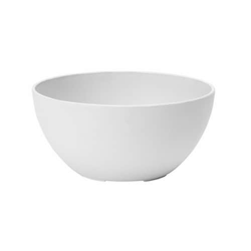 Napa Bowl - 12" Round Planters - White Perspective: front