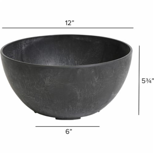 Novelty Napa Teak Bowl - Black Perspective: front