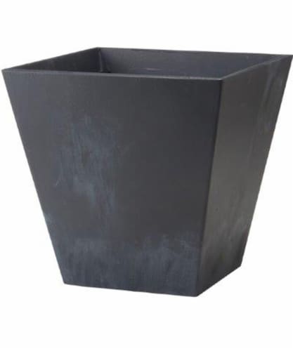 Novelty Square Ella Planter - Black Perspective: front