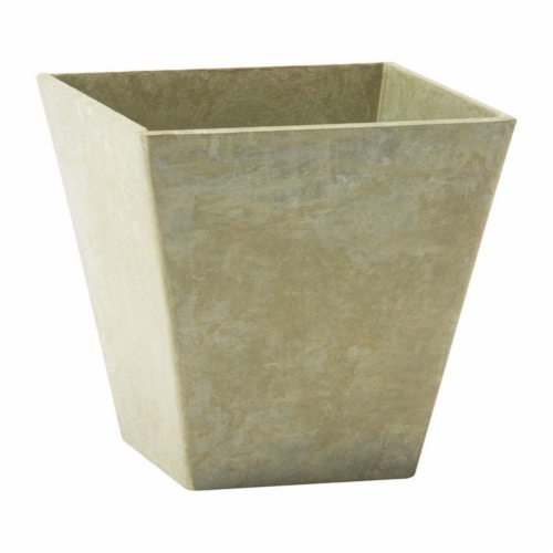 Novelty Artstone 10 x 9.81 in. Mint Resin & Stone Powder Ella Flower Pot Perspective: front
