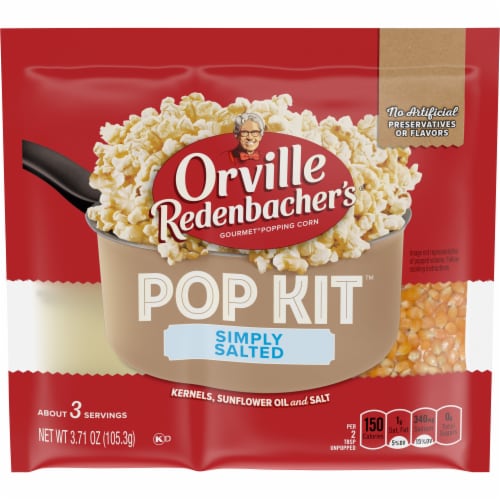 Orville Redenbacher's Simply Salted Pop Kit with Popcorn Kernels Sunflower Oil & Salt Perspective: front