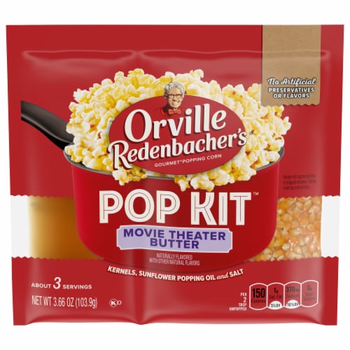 Orville Redenbacher's Movie Theater Butter Pop Kit Perspective: front