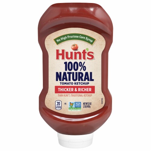 Hunt's® No Artificial Sweeteners Thicker & Richer Tomato Ketchup Perspective: front