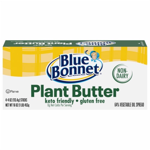 Blue Bonnet® Non-Dairy Plant Butter Stick Perspective: front