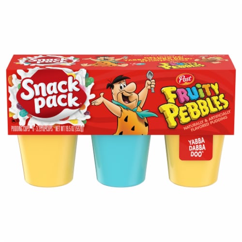 Snack Pack® Post Fruity Pebbles Pudding Cups, 6 ct / 3.25 oz - Kroger