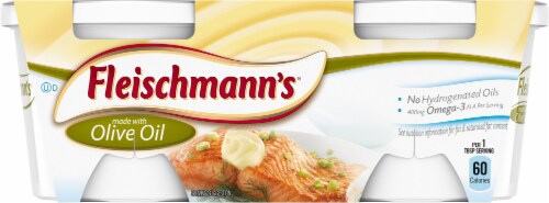 Fleischmann's Vegetable Oil Spread with Olive Oil Tub 2/Pack Perspective: front