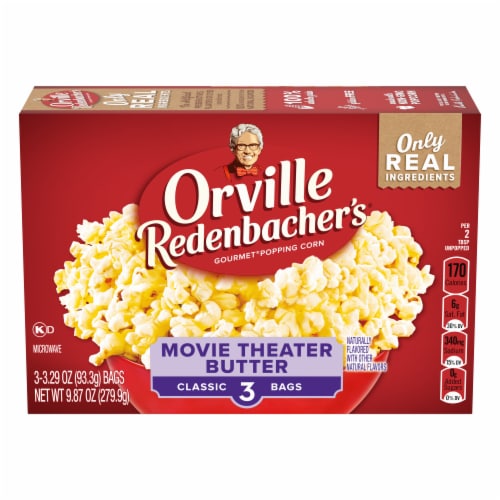 Orville Redenbacher's Movie Theater Butter Popcorn Bags Perspective: front