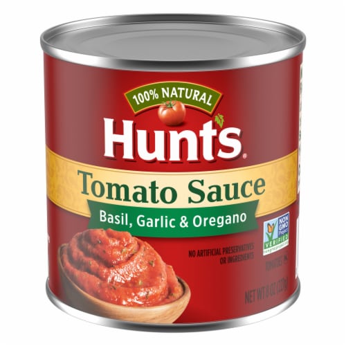 Hunt's Tomato Sauce With Basil Garlic And Oregano Perspective: front