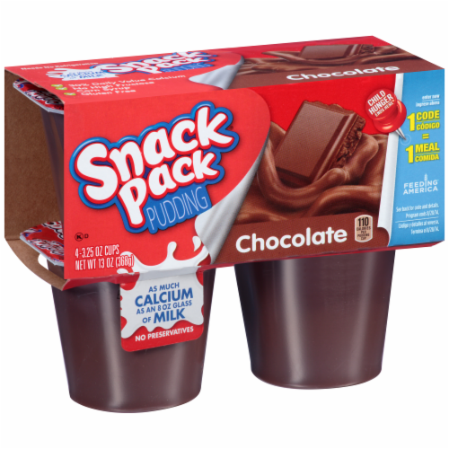Snack Pack Chocolate Pudding Perspective: front