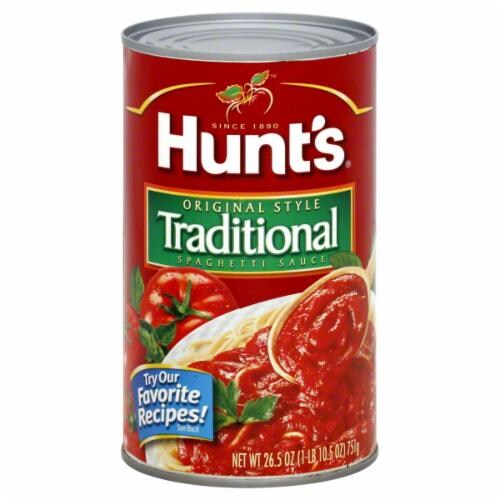 Hunt's Traditional Pasta Sauce Perspective: front