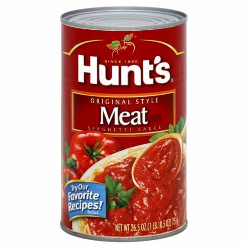 Hunt's Original Style Meat Spaghetti Sauce Perspective: front