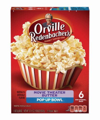 Orville Redenbacher's Pop Up Bowl Movie Theater Butter Popcorn, 6 ct