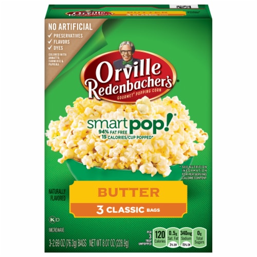 Orville Redenbacher's Smart Pop Butter Popcorn Perspective: front