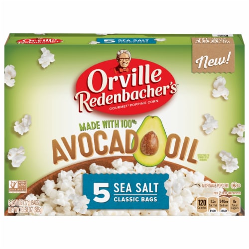 Orville Redenbacher's® Avocado Oil Sea Salt Microwave Popcorn Perspective: front