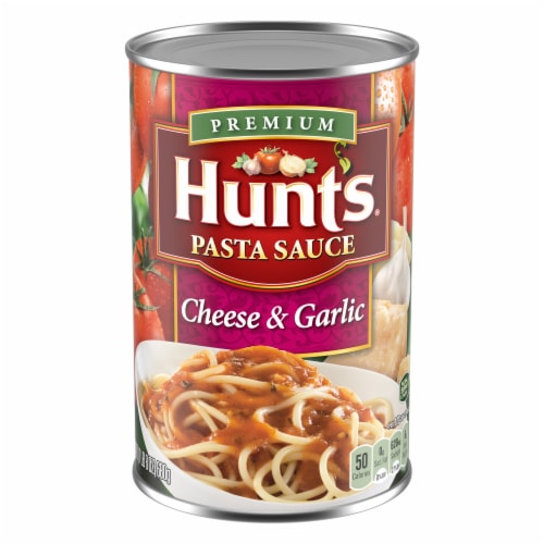 Hunt's Pasta Sauce Cheese And Garlic Perspective: front
